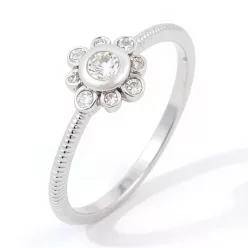 Ékszerpalota eljegyzési gyűrű 0,14ct gyémánttal