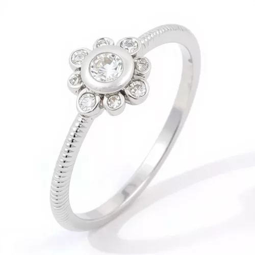 Ékszerpalota eljegyzési gyűrű 0,14ct gyémánttal