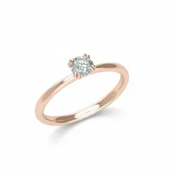   Ékszerpalota eljegyzési gyűrű 0.33ct gyémánttal OLG125 rozé arany