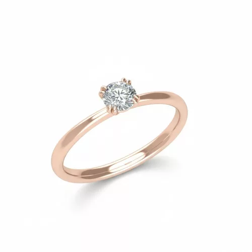 Ékszerpalota eljegyzési gyűrű 0.33ct gyémánttal OLG125 rozé arany