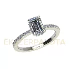 Ékszerpalota eljegyzési gyűrű 1,6ct gyémánttal BRK665 fehér arany 