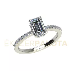   Ékszerpalota eljegyzési gyűrű 1,6ct gyémánttal BRK665 fehér arany 