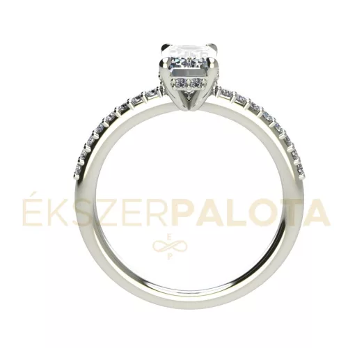 Ékszerpalota eljegyzési gyűrű 1,6ct gyémánttal BRK665 fehér arany 