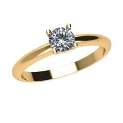   Ékszerpalota eljegyzési gyűrű 0,3ct G/VS gyémánttal OLG113 sárga arany