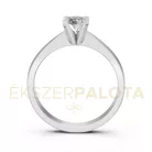 Ékszerpalota eljegyzési gyűrű 0,4ct G/VS gyémánttal BRK604 fehér arany