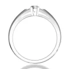 Ékszerpalota eljegyzési gyűrű 0.17ct zöld gyémánttal BRK 143 fehér arany 