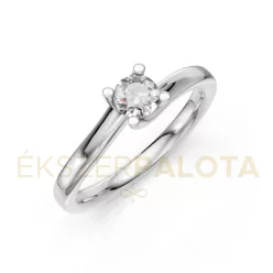   Ékszerpalota eljegyzési gyűrű 0,30ct G/VS2 gyémánttal BRK621 fehér arany