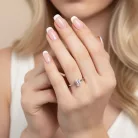 Ékszerpalota eljegyzési gyűrű 2,5ct gyémánttal BRK664 fehér arany 