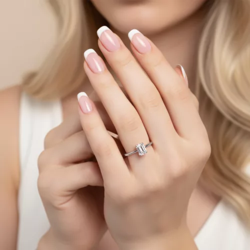 Ékszerpalota eljegyzési gyűrű 2,5ct gyémánttal BRK664 fehér arany 