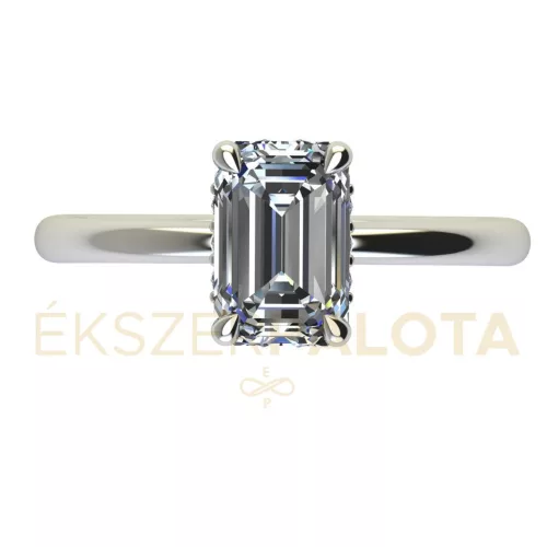 Ékszerpalota eljegyzési gyűrű 2,5ct gyémánttal BRK664 fehér arany 