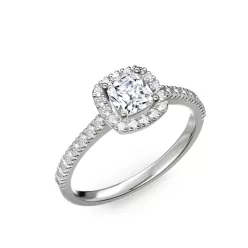   Ékszerpalota eljegyzési gyűrű 0.66ct gyémánttal BRK 185 fehér arany