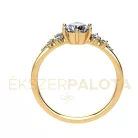 Ékszerpalota eljegyzési gyűrű 0,85ct gyémánttal BRK677 sárga arany 