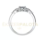 Ékszerpalota eljegyzési gyűrű 0,7ct gyémánttal BRK661 fehér arany 