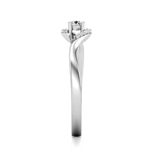 Ékszerpalota eljegyzési gyűrű 0,1ct gyémánttal BRK629 sárga arany