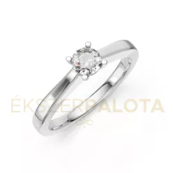   Ékszerpalota eljegyzési gyűrű 0,3ct gyémánttal BRK650 fehér arany