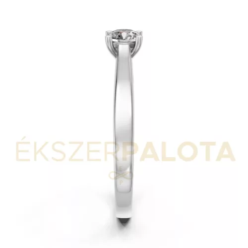 Ékszerpalota eljegyzési gyűrű 0,3ct gyémánttal BRK650 fehér arany