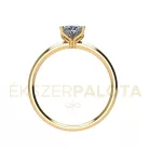 Ékszerpalota eljegyzési gyűrű 0,53ct gyémánttal BRK659 sárga arany 