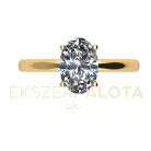 Ékszerpalota eljegyzési gyűrű 0,53ct gyémánttal BRK659 sárga arany 