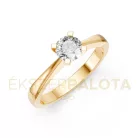 Ékszerpalota eljegyzési gyűrű 0,53ct gyémánttal BRK604 sárga arany