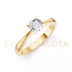   Ékszerpalota eljegyzési gyűrű 0,53ct gyémánttal BRK604 sárga arany