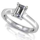 Ékszerpalota eljegyzési gyűrű 0,87ct gyémánttal BRK031 fehér arany