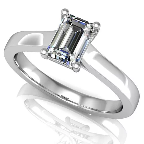 Ékszerpalota eljegyzési gyűrű 0,87ct gyémánttal BRK031 fehér arany