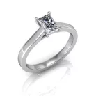 Ékszerpalota eljegyzési gyűrű 0,87ct gyémánttal BRK031 fehér arany
