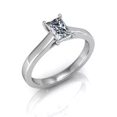 Ékszerpalota eljegyzési gyűrű 0,87ct gyémánttal BRK031 fehér arany