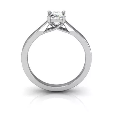 Ékszerpalota eljegyzési gyűrű 0,87ct gyémánttal BRK031 fehér arany