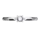 Ékszerpalota eljegyzési gyűrű 0.17ct gyémánttal BRK 143 fehér arany 