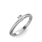 Ékszerpalota eljegyzési gyűrű 0.5ct gyémánttal BRK098 fehér arany