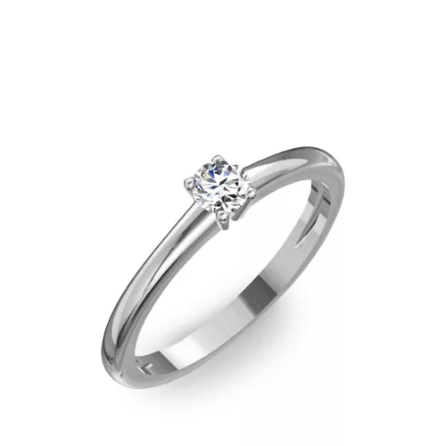 Ékszerpalota eljegyzési gyűrű 0.5ct gyémánttal BRK098 fehér arany