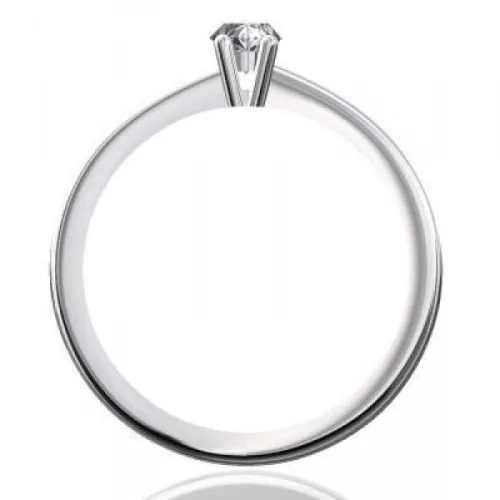 Ékszerpalota eljegyzési gyűrű 0.5ct gyémánttal BRK098 fehér arany