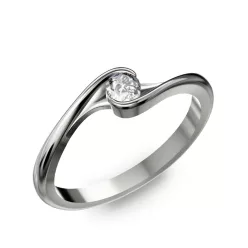   Ékszerpalota eljegyzési gyűrű 0.25ct gyémánttal BRK 057 fehér arany 