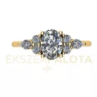 Ékszerpalota eljegyzési gyűrű 0,82ct gyémánttal BRK661 sárga arany 
