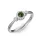Ékszerpalota eljegyzési gyűrű 0.17ct zöld zafírral BRK002 fehér arany 