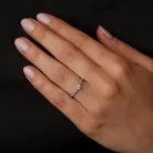 Ékszerpalota eljegyzési gyűrű 0,2ct gyémánttal BRK009 platina