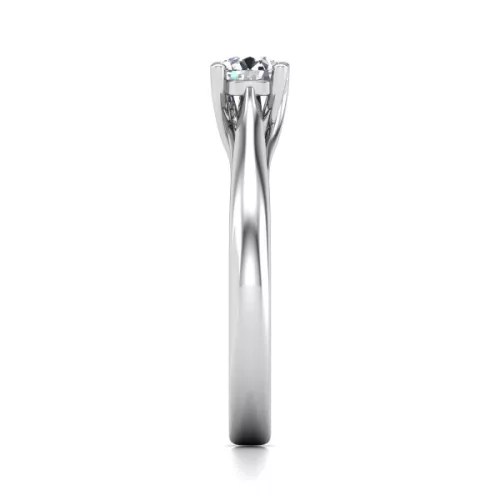Ékszerpalota eljegyzési gyűrű 0,4ct gyémánttal BRK010 fehér arany 