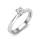 Ékszerpalota eljegyzési gyűrű 0,4ct gyémánttal BRK010 platina 