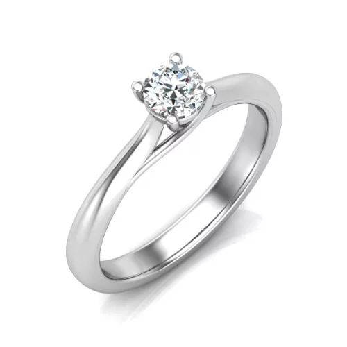 Ékszerpalota eljegyzési gyűrű 0,4ct gyémánttal BRK010 platina 