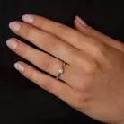 Ékszerpalota eljegyzési gyűrű 0,4ct gyémánttal BRK010 platina 