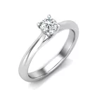 Ékszerpalota eljegyzési gyűrű 0,4ct H/SI gyémánttal BRK010 platina 