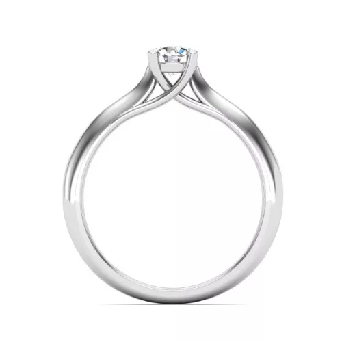 Ékszerpalota eljegyzési gyűrű 0,4ct gyémánttal BRK010 platina 