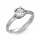 Ékszerpalota eljegyzési gyűrű 0,5ct gyémánttal BRK018 platina