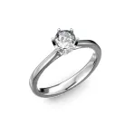 Ékszerpalota eljegyzési gyűrű 0,5ct gyémánttal BRK024 platina 