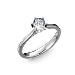   Ékszerpalota eljegyzési gyűrű 0,5ct gyémánttal BRK024 platina 