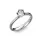 Ékszerpalota eljegyzési gyűrű 0,5ct gyémánttal BRK024 platina 