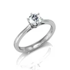 Ékszerpalota eljegyzési gyűrű 0,5ct gyémánttal BRK024 platina 