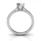 Ékszerpalota eljegyzési gyűrű 0,5ct gyémánttal BRK024 platina 