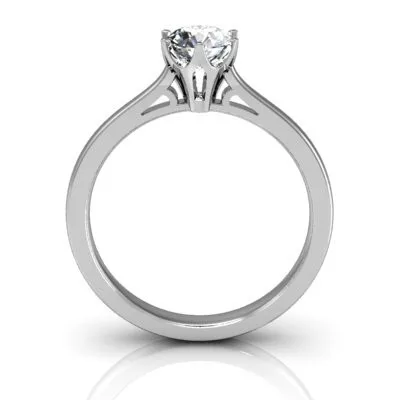 Ékszerpalota eljegyzési gyűrű 0,5ct gyémánttal BRK024 platina 